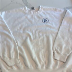 Gildan White Sweatshirt Classic Crewneck